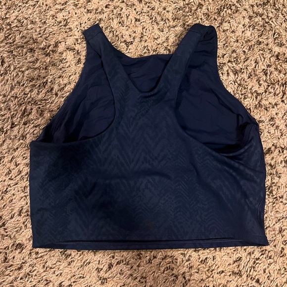 Athleta Navy Conscious Crop D/DD - Picture 2 of 3
